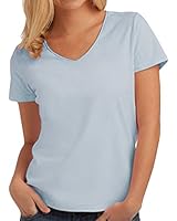 Hanes Womens Tasty V Neck Cotton T Shirt