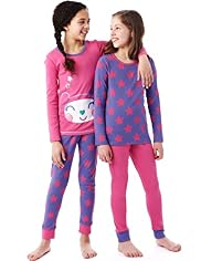 2 Pack Pure Cotton Star & Face Print Cosy Pyjamas