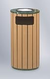 Howard Regent 50 12 gallon Perma-Wood Slat Ash/Trash Empire Green with Cedar Ash/Trash R23SU-50