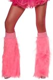 Smiffy's Unisex-Adult Furry Neon Night Range Boot Covers, Pink, One Size