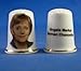 Porcelain China Collectable Thimble - Angela Merkel Chancellor of Germany - Free Gift Box