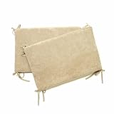 Baby Boum Super Soft Padded Cot Bed Bumper (Sesame Beige, 36 x 180 cm)