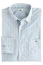 Long Sleeve Washed Voile Multi-Color Stripe Shirt