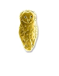 14k Gold Barn Owl Pin by The Magic Zoo
