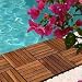 Classic Interlocking Teak Tiles - Teak Oiled - Frontgate