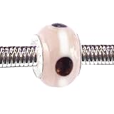 Pandora Style Charm Bead (Z52) Murano Lampwork Glass (14mm x 10mm) (fits Troll too)