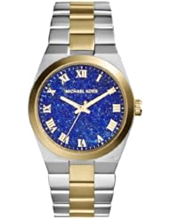 Michael Kors MK5893 Channing Lapis Dial Two Tone Steel Bracelet Women Watch NEW