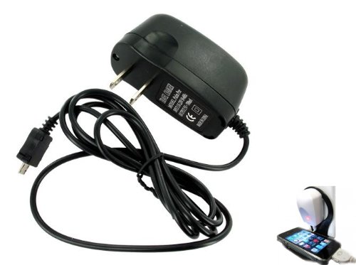 Premium Rapid Home Travel AC Charger House Wall Power Adapter for AT&T / T-Mobile Blackberry Bold 9900 (4G Touch) (Comes with Wall Charger Holder)