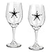 Dallas Cowboys NFL 2pc Wine Glass Set - Primary Logo