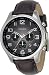 Fossil #FS4514 Men's Analog Black Degrade Dial Leather Strap Watch