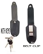 Pepper spray HOLSTER, leatherette w/belt clip for 2 oz size