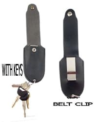 Pepper spray HOLSTER, leatherette w/belt clip for 2 oz size