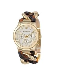 Michael Kors Chain Link Acrylic Gold-tone Ladies Watch MK4222
