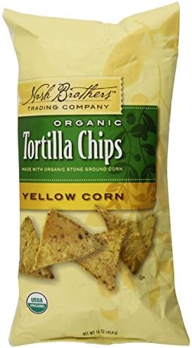 Nash Brothers Trading Organic Tortilla Chips, Yellow Corn, 16 Ounce