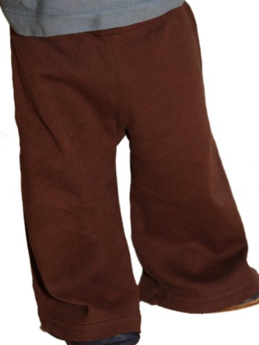 BabyLuxe YogaColors 4032 Emoticon Baby Rib Karate Pants - 14 Colors and Super soft (12-18 months, Brown)