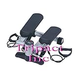 Sunny Mini Stepper Exercise Machine with Resistant Band Arm Rest and LCD Display