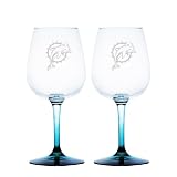 Miami Dolphins 12.75-Ounce Wine Glass Set