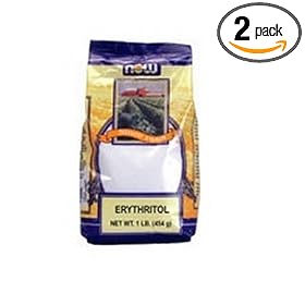 Now Foods Erythritol, 1 Pound (Pack of 2)