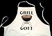 Grillgott; Fun Grillschürze, weiß
