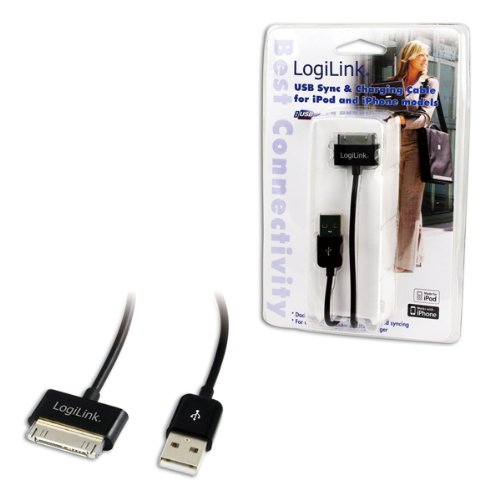 LogiLink USB Kabel f&uuml;r iPod und iPhone, schwarz Preisvergleich