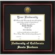 University of Cal Santa Barbra Gold Embossed Medallion 18x14 Diploma Frame