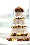 Wallmonkeys Peel and Stick Wall Decals - Fancy Wedding Cake - 48"H x 32"W Removable Graphic