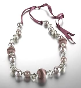 Per Una Beaded Ribbon Necklace