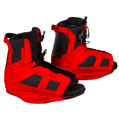 Ronix - District Wakeboard Bindings - Men's Size (5-8.5) - Caffeinated Red - 2014