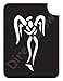 Angel 1025 Body Art Glitter Makeup Tattoo Stencil- 5 Pack