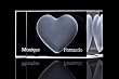 3D Glaskristall Herz mit zwei Wunschnamen - das ideale Liebesgeschenk f�r besondere Anl�sse!