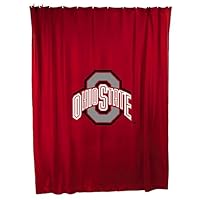 Ohio State Jersey Material Shower Curtain