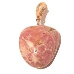 Rhodochrosite Pendant 08 Stone Deep Pink Banded Tumble Lobster Clasp Healing 2