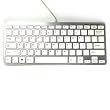 MYCARRYINGCASE Aluminum 78 Key Wired USB Mini Keyboard for PC, Mac, PS3, Xbox360 (Product Dimension Around 11.25" x4.75")