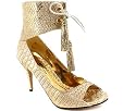 SNAKE ANKLE WRAP TASSLE HEEL