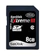 Sandisk 8GB EXTREME III SDHC SD Card Class 6 (SDSDX3-8192, Plastic Case)