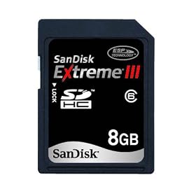 SanDisk Extreme III - Flash memory card - 8 GB - Class 6 - SDHC with MicroMate Reader by SanDisk