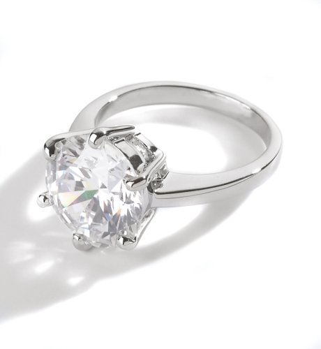 Platinum Plated Ultra Solitaire Ring