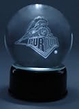 PURDUE BOILERMAKERS ETCHED GLOBE