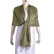 Silk Wool Pashminas Fashion Scarves Handcrafted in India 80 x 28 inches