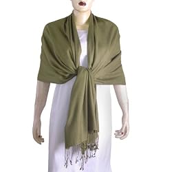 Silk Wool Pashminas Fashion Scarves Handcrafted in India 80 x 28 inches