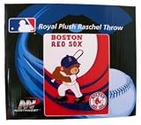 MLB Baseball Boston Red Sox Blanket ~ Mink Raschel Plush - Baby Infant Throw ~ 40" X 50" Throw