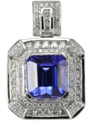 14K Exquisite Tanzanite Pendant with diamonds (NEW ARRIVAL)