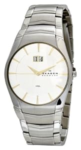 Skagen Link Band and Two-Tone Dial Mens Steel Watch 531XLSGX