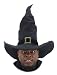 Adult Black Suede Sorcerer Costume Hat