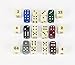 Bello Games Uria Stone Backgammon Dice Sets (Maroon & Ivory, Dice 5/8
