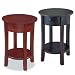 Kitchen & Housewares : Solid Wood Round End Table - Black or Cherry Finish FREE SHIPPING!