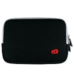 2n1 Combo - Premium Laptop Just Fit Neoprene Sleeve Case Cover - Bundle with LCD Screen Protector for Asus 7 Inch Eee eeepc (Laptop NOT included) , SINGLE