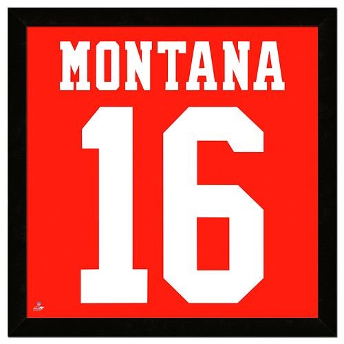 Joe Montana Framed Jersey Photo Wall Art