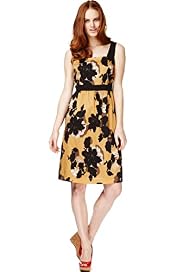 Pure Cotton Fit & Flare Floral Prom Dress