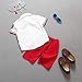 1Set 2017 Summer Children clothing Baby Boys T-shirts+Shorts Pants Clothes (Age:3-4Y, White)